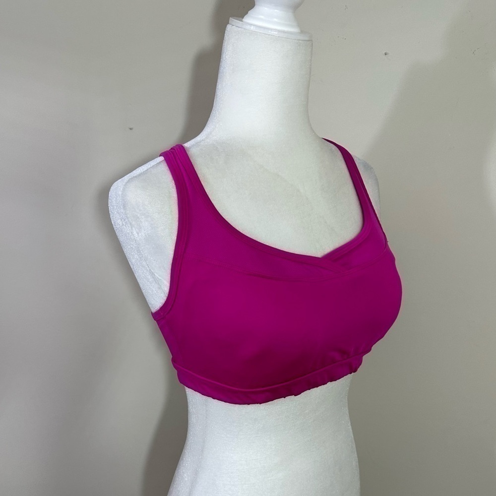 Tek Gear sz lg sports bra deep pink  Very nice in EUC